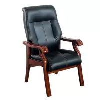 戴劲 班台椅电脑椅办公椅会议椅麻将椅棋牌椅高背老板椅 8662木脚