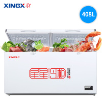 星星(XINGX)BD/BC-408GD商用冰柜408升大容量卧式单温冷藏冷冻转换柜超市便利店保鲜雪糕柜