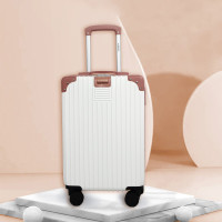 爱登堡(EDENBO)商务行李箱旅行拉杆箱大容量耐磨 F337 20英寸高雅白