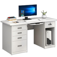 华豫汇阳-五斗电脑办公桌(冷轧钢1.4米)