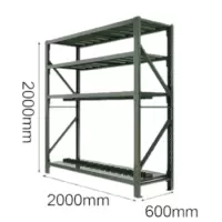 华豫汇阳-三层货架军绿色(冷轧钢)2000*2000*600