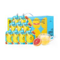 纯耕金银花柚子汁凉茶饮料成人植物饮料小包便携饮品 [整箱20袋]金银花西柚汁2L