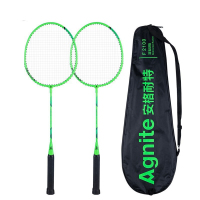 得力安格耐特F2100铁分体羽毛球拍(2支/付)(绿)(付)