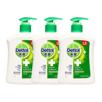 滴露Dettol 健康抑菌洗手液 抑菌99.9% 易冲洗 男士女士通用 呵护全家 经典松木500g/瓶*3瓶
