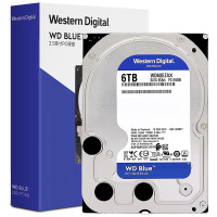 西部数据 台式机机械硬盘 WD Blue 6TB CMR垂直 5400转 3.5英寸 WD60EZAX 单位:个
