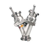 FII65/65×2消防二分水器,消防二分水器内扣式一进二出消火栓防水管分水器接头(二分水器65进65出)DN65/65