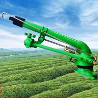 西亚斯浇地神器喷灌机一体机浇地机自动旋转灌溉摇臂喷枪农用喷灌设备 40涡轮喷枪+2寸支架[1.5米]