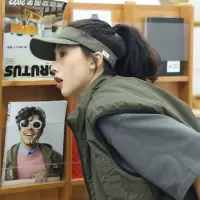 潮牌新款日系空顶帽子女夏季运动百搭防晒帽跑步遮阳无顶鸭舌帽男3759Z