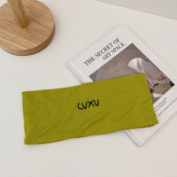 春夏季发带薄款瑜伽发带女日常健身运动吸汗头巾白色发带纯棉头饰3759Z