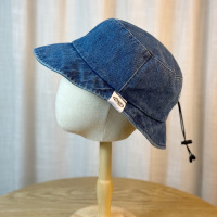 复古个性牛仔渔夫帽女春夏街头百搭水桶帽子宽帽檐户外防晒盆帽3759Z