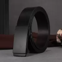皮带男无牙自动扣真皮简约腰带男士中青年商务休闲新款牛皮带3759Z