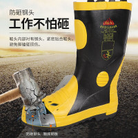 准航新腾3C认证消防靴14款战斗靴防火阻燃绝缘靴防刺穿防砸备注鞋码