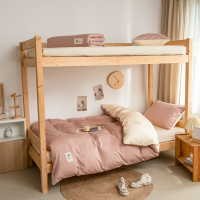 啄木鸟(plover)纯棉三件套-藕粉ZMN-SJT06