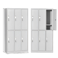 华豫汇阳-六门更衣柜储物柜(冷轧钢)1800*900*420