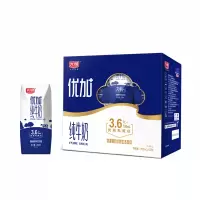 光明 优加纯牛奶 钻石装(3.6g乳蛋白/100ml)200ml*12盒
