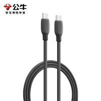 公牛(BULL) C to C快充数据线/抗折断/适用Type-C接口设备 [3A快充]C-C黑色 1米JCC110C