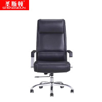 圣斯顿 S-HB241120N 630*680*1140-1200mm 黑色牛皮办公椅 张 黑色