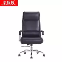 圣斯顿 S-HB241120N 630*680*1140-1200mm 黑色牛皮办公椅 张 黑色