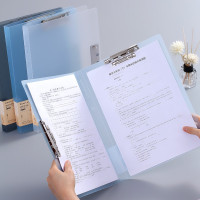 齐心 A5702 简约双强力夹 A4 透明