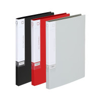 齐心 A6680 文件夹 A4 单强力夹 红