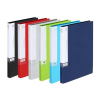 齐心 A6682 文件夹 A4 双强力夹 灰