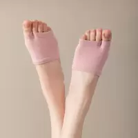 半拖分趾网眼袜子女短袜夏季薄款半掌袜网眼纯棉半截拖鞋袜前脚掌隐形船袜3759