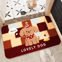 新款卡通浴室地垫卫生间门口硅藻泥脚垫厕所防滑垫子吸水地毯