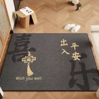 新中式入户门垫玄关耐磨蹭脚垫子新款进门大门口地垫室内乔迁地毯