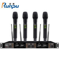 润普Runpu RP-WH9004S 会议室礼堂报告厅直播/演讲/智慧教育真分集专业无线一拖四手持式麦克风