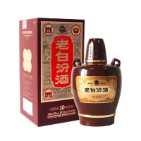 汾酒 新版老白汾十53度475ml清香型白酒 单瓶 全新升级