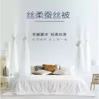 慕思 家用居家酒店冬暖夏凉100%柞蚕丝舒适亲肤(中长丝绵)丝柔被子 200*230cm/400g DSZ1-038