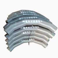 小窝厘 复合等径弯头DN40mm\δ5mm\δ5mm\PN1.6MPa\45°\法兰连接\耐磨陶瓷\20#\R240