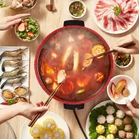 利仁(Liven)4.5L 家用电火锅 电热锅 多用途电煮锅料理锅 LPHG-2