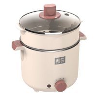 利仁(Liven)多用途锅多功能电煮锅小火锅学生宿舍1-2人泡面锅蒸煮一体带蒸屉电蒸锅LPHG-27(升级款)