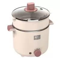 利仁(Liven)多用途锅多功能电煮锅小火锅学生宿舍1-2人泡面锅蒸煮一体带蒸屉电蒸锅LPHG-27(升级款)