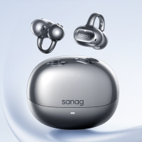 塞那S8S耳夹式AI翻译会议不入耳跑步运动开放式 极光黑