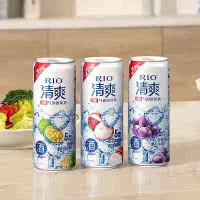 锐澳(RIO)洋酒预调鸡尾酒清爽白桃330ml*8罐