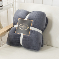 鲸轩 JX-MT0906-02 珊瑚绒 150*70cm 290g毛毯(计价单位:条)深空灰