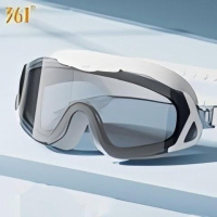 361°泳镜高清大框防水防雾镀膜游泳眼镜男女专业运动装备 极昼白
