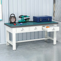 信京工作台重型钳工台防静电工作台桌检验维修台工具台 1.5米横三抽