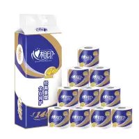 心相印卷筒纸卫生纸4层140克10粒家庭装BT910(提装) 10卷*1提