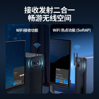 绿联USB无线网卡免驱AC1300 双频5G双天线 台式电脑WiFi接收器 台式机笔记本外置网卡 无限WiFi发射器