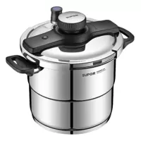 苏泊尔高压锅7.2L防爆压力锅易开燃气电磁炉通用带蒸格EY229KBW2