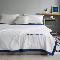 海澜之家夏凉被A类空调被可水洗薄款150*200cm藏青蓝