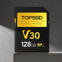 TOPSSD 高品质SD卡 v30专业相机内存卡 128G