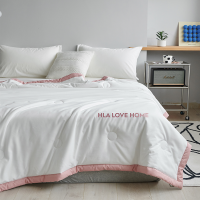 海澜之家夏凉被A类空调被可水洗薄款200*230酡颜粉