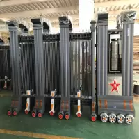 战将电动伸缩门平移推拉大门学校小区不锈钢电动大门每米QG-SSM3200