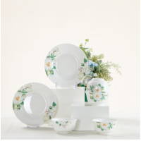 北国风光6头木棉花餐具套装/套