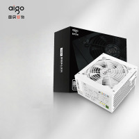 爱国者(aigo)额定500W 黑暗骑士500DH 白色 80PLUS白牌 电脑主机电源 压纹线/大单路12V/走背线