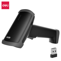 得力药品追溯收银快递物流查询 无线条码扫描器一维/二维高精度版 黑色 14950W(100122628)